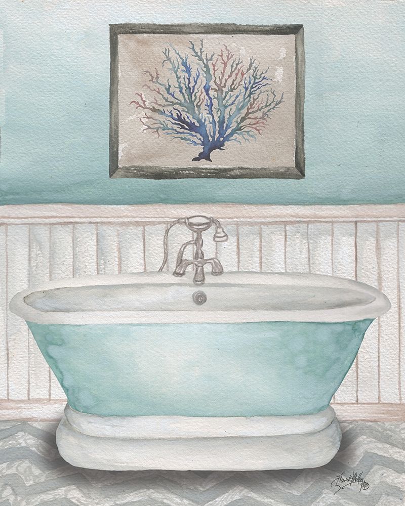 Nautical Bath I art print by Elizabeth Medley for $57.95 CAD
