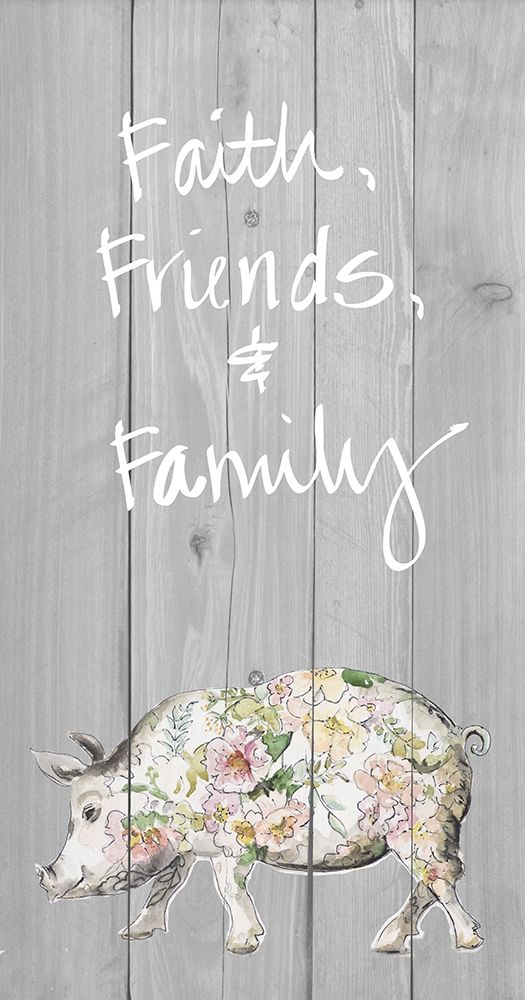 Faith Friends Family art print by Patricia Pinto for $57.95 CAD