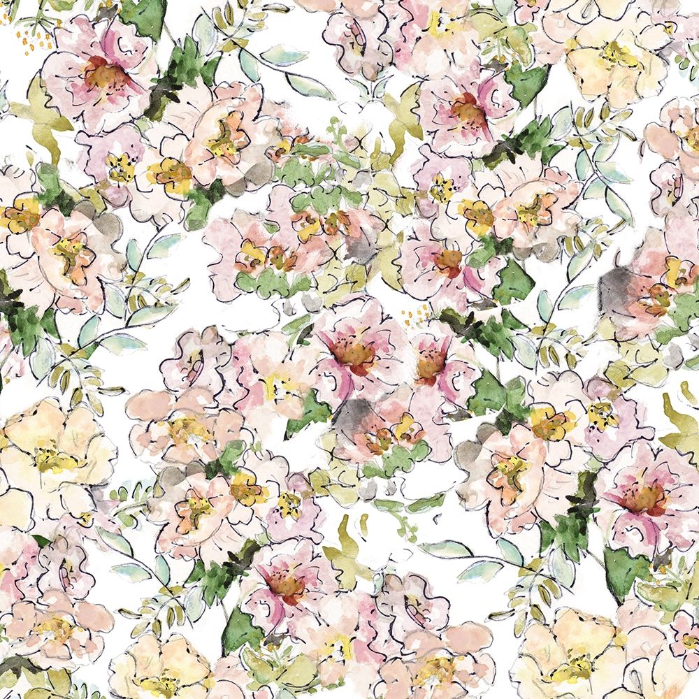 Floral Fabric Pattern art print by Patricia Pinto for $57.95 CAD