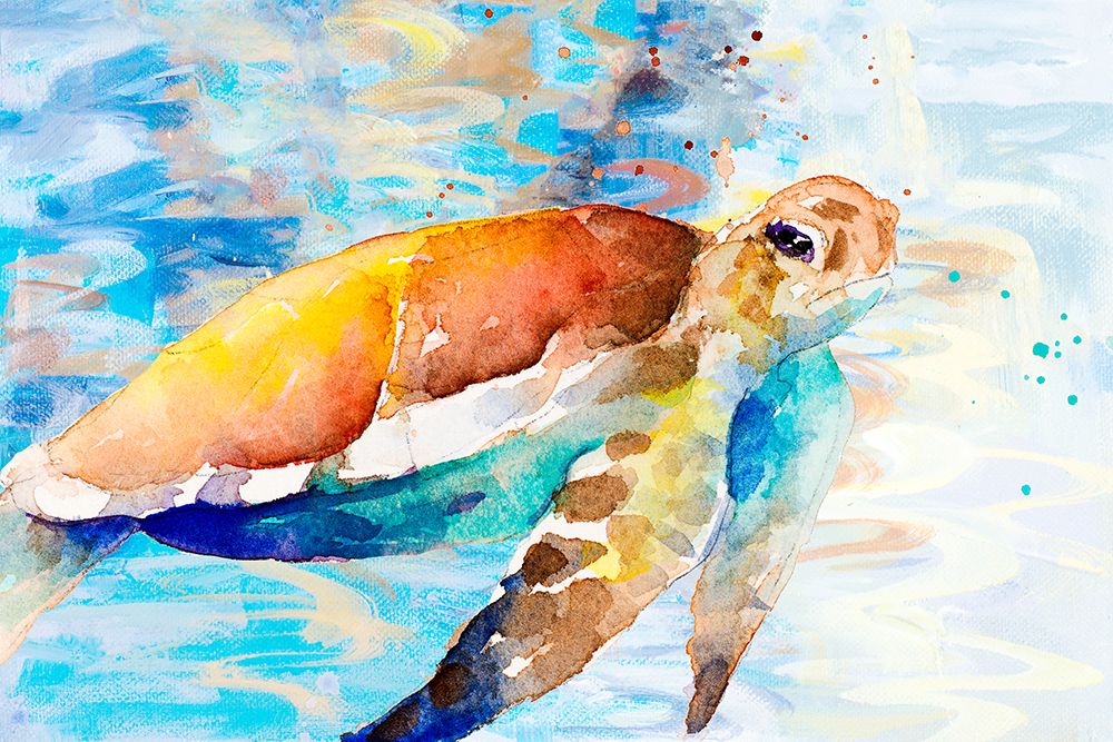 Turtle Passing Through I art print by Lanie Loreth for $57.95 CAD