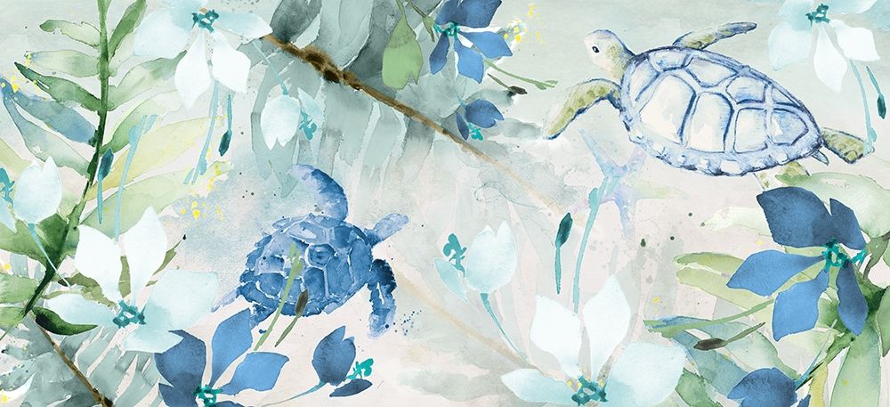 Watercolor Sea Turtles art print by Lanie Loreth for $57.95 CAD