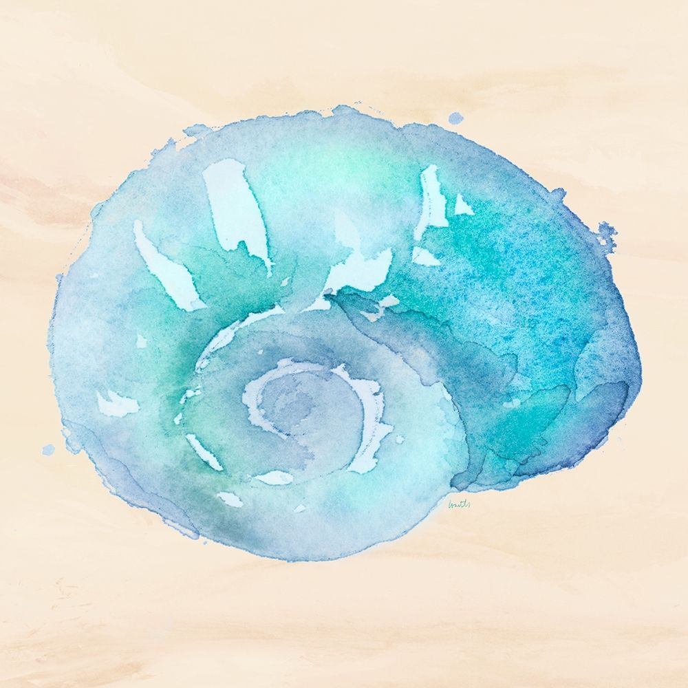 Watercolor Shell and Sand II art print by Lanie Loreth for $57.95 CAD