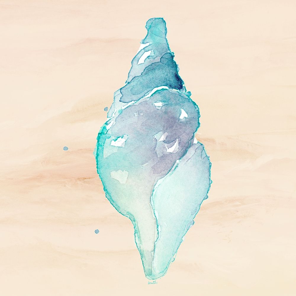 Watercolor Shell and Sand I art print by Lanie Loreth for $57.95 CAD