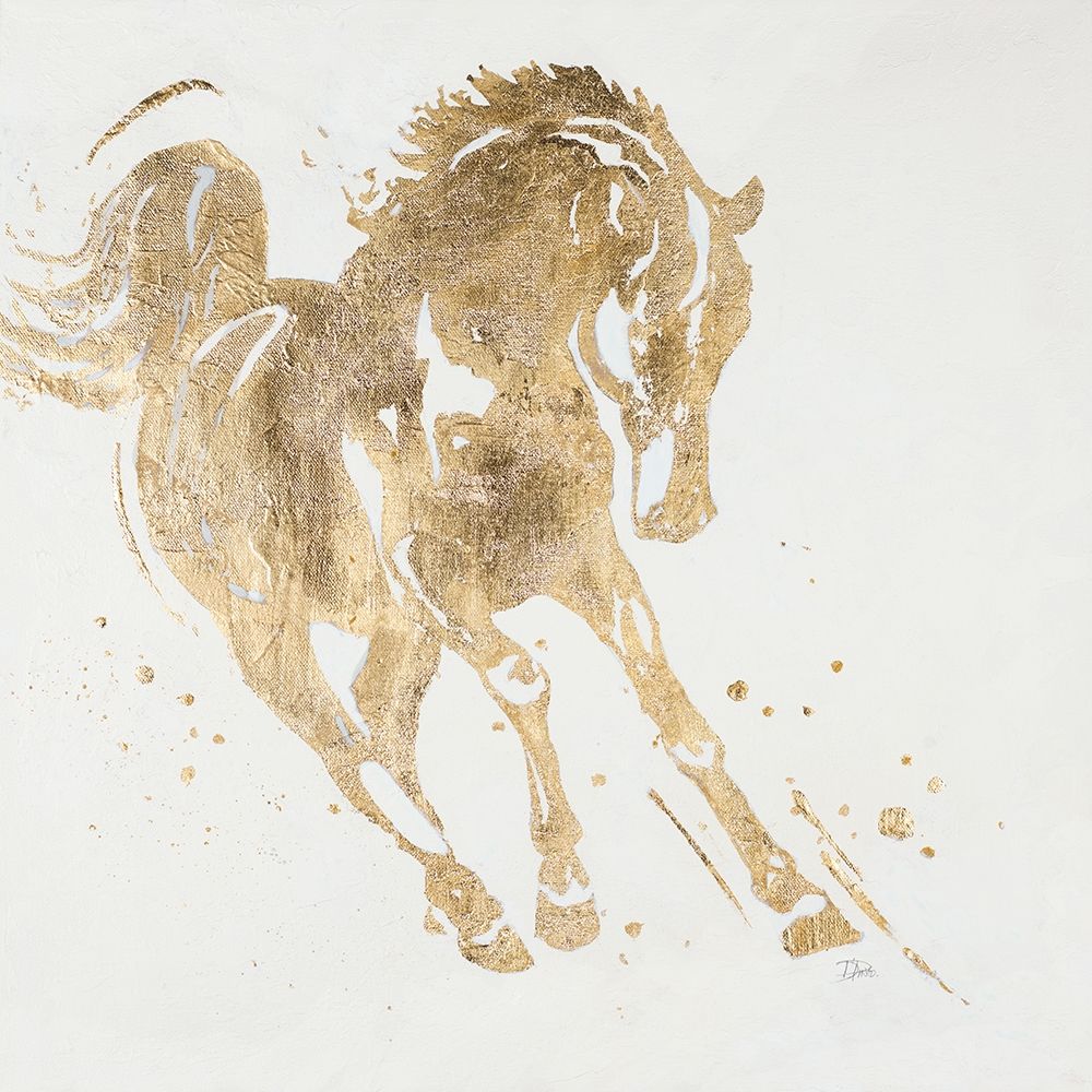 Spirit Horse Gold art print by Patricia Pinto for $57.95 CAD