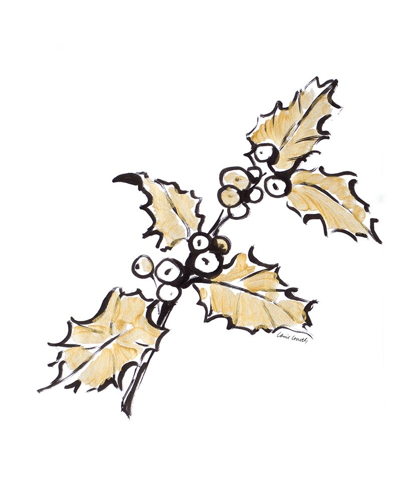 Holly with Berries I art print by Lanie Loreth for $57.95 CAD