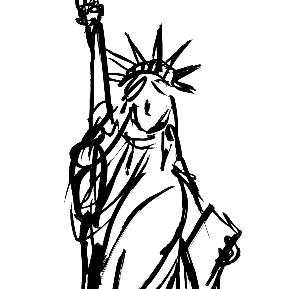 Statue Of Liberty art print by SD Graphics Studio for $57.95 CAD