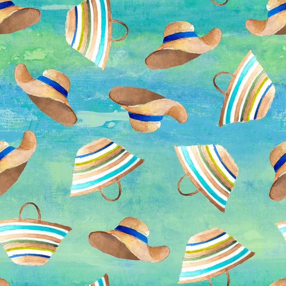 Hat and Bag Pattern art print by Lanie Loreth for $57.95 CAD