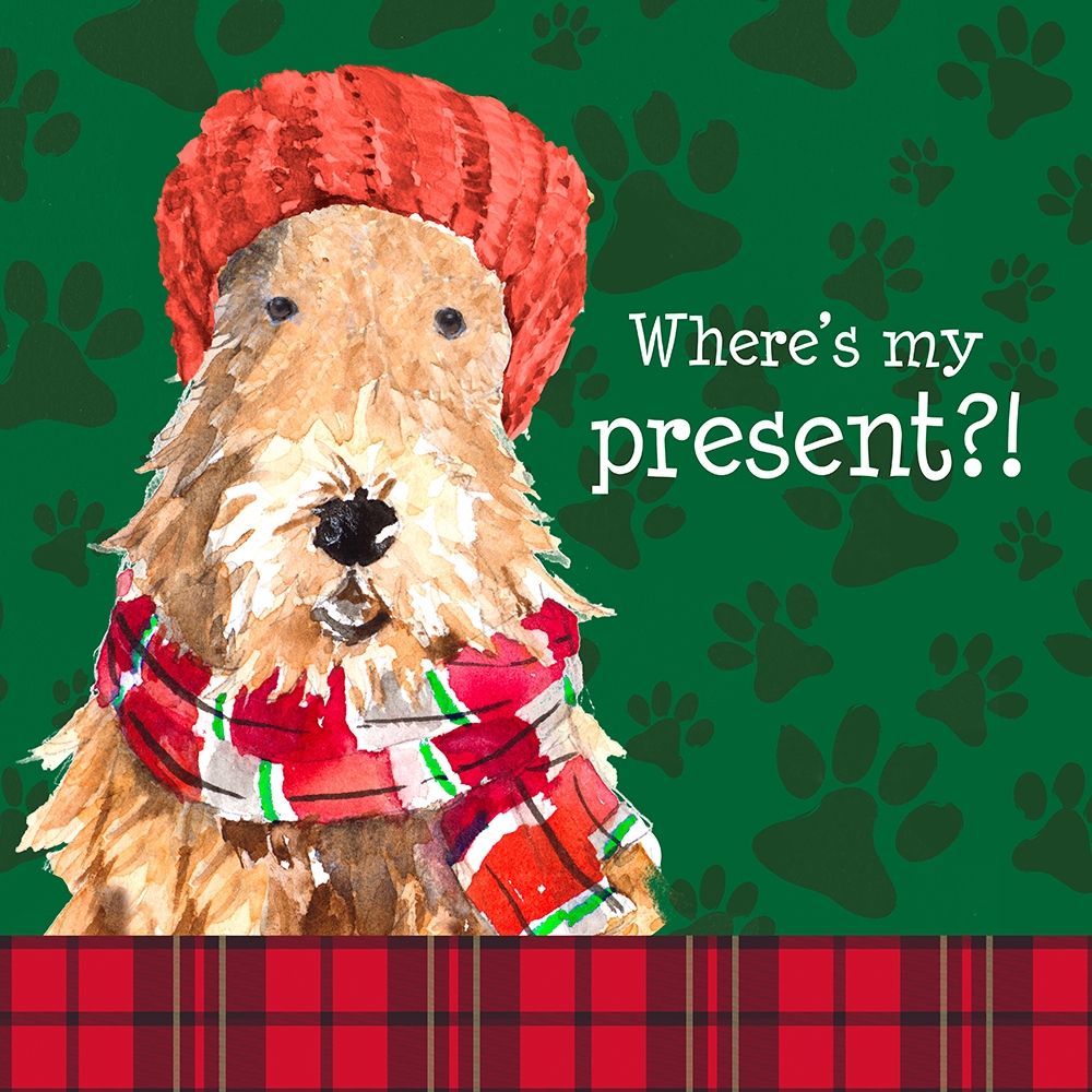 Christmas Puppy I art print by Lanie Loreth for $57.95 CAD
