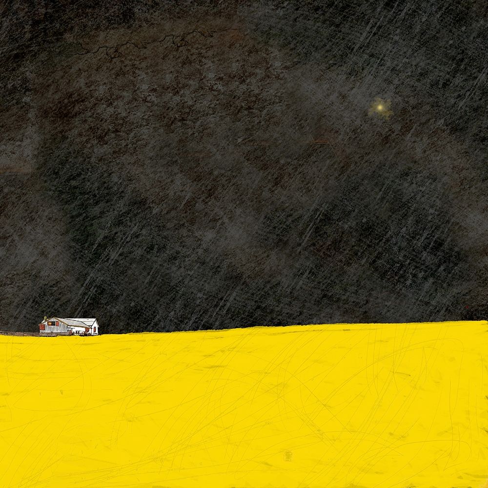 Barn in the Distance at Night art print by Ynon Mabat for $57.95 CAD