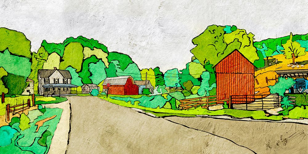 Sunny Side of Town art print by Ynon Mabat for $57.95 CAD