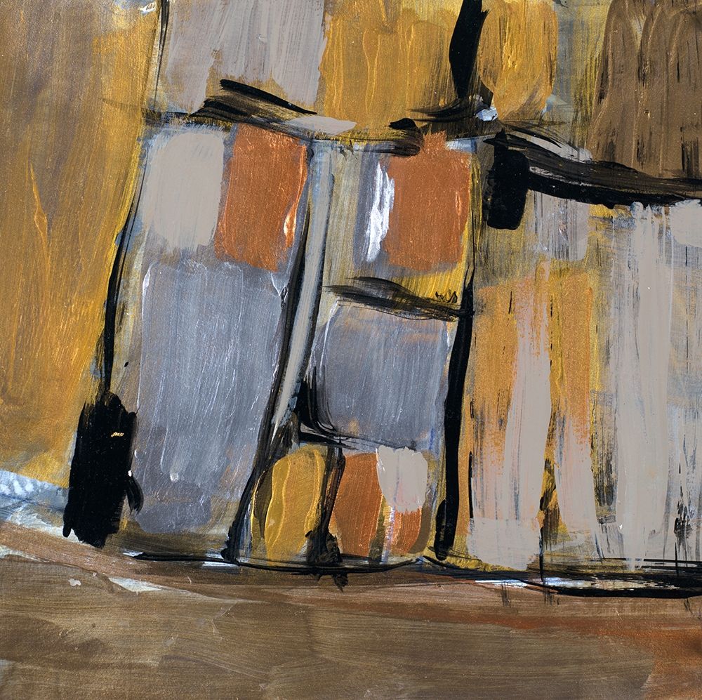 Golden Squares I art print by Merri Pattinian for $57.95 CAD