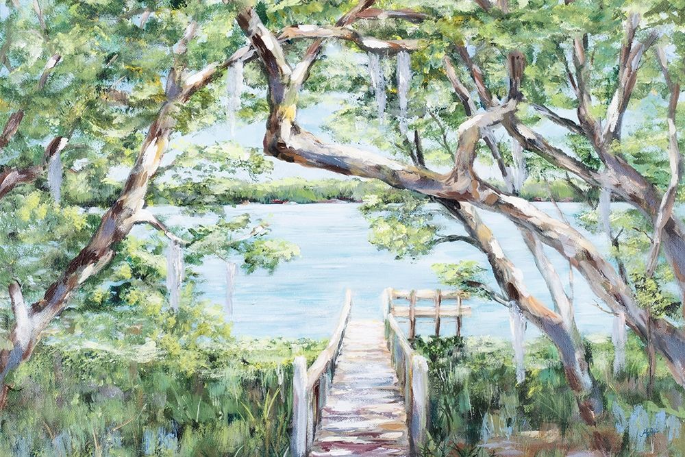 Misty Lake art print by Julie DeRice for $57.95 CAD