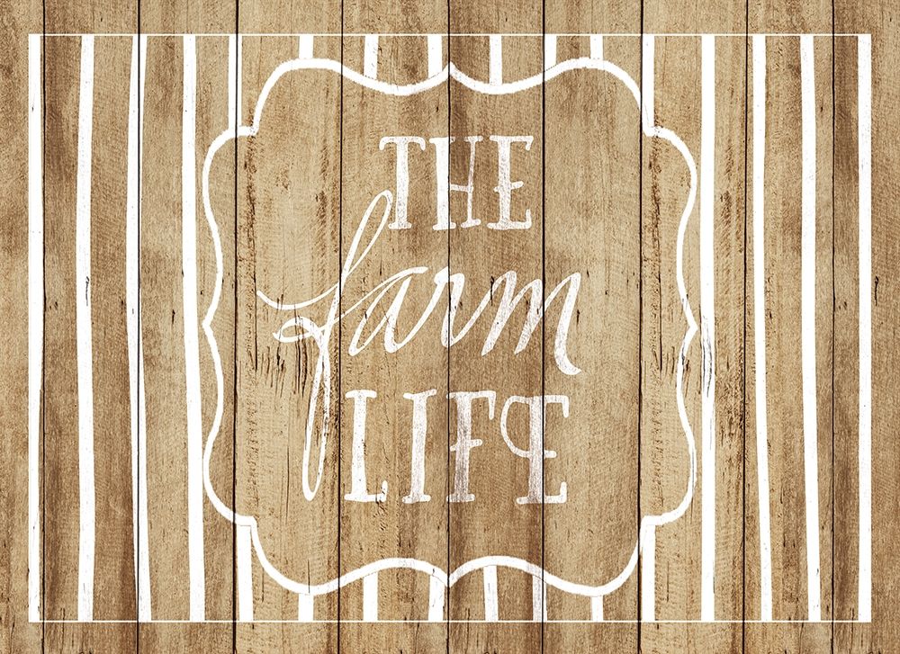 The Farm Life on Wood art print by SD Graphics Studio for $57.95 CAD