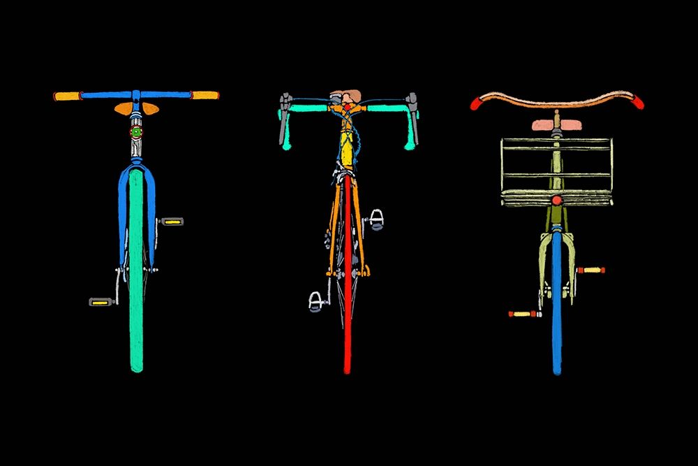 Bike Trio art print by Ynon Mabat for $57.95 CAD