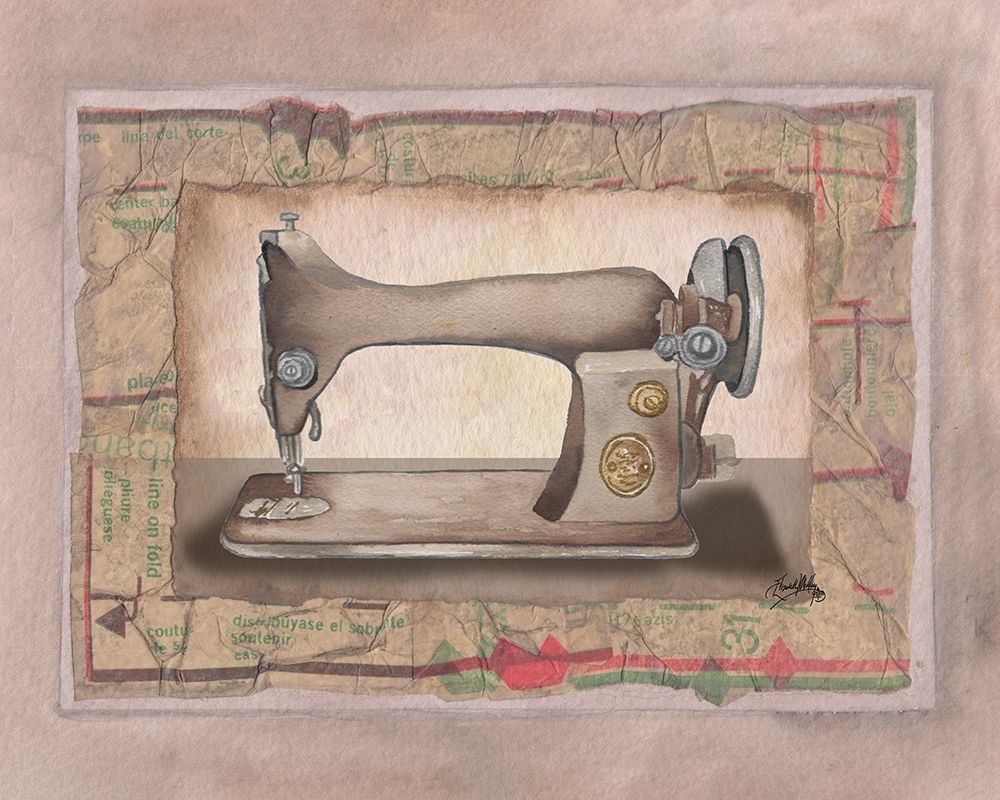 Sewing Machine I art print by Mary Beth Baker for $57.95 CAD