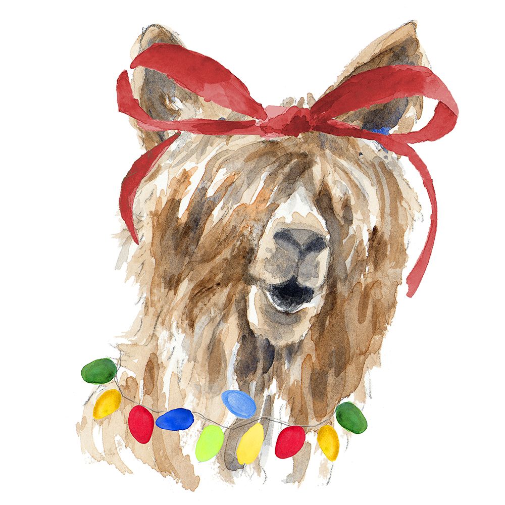 Decked Out Llama I art print by Lanie Loreth for $57.95 CAD