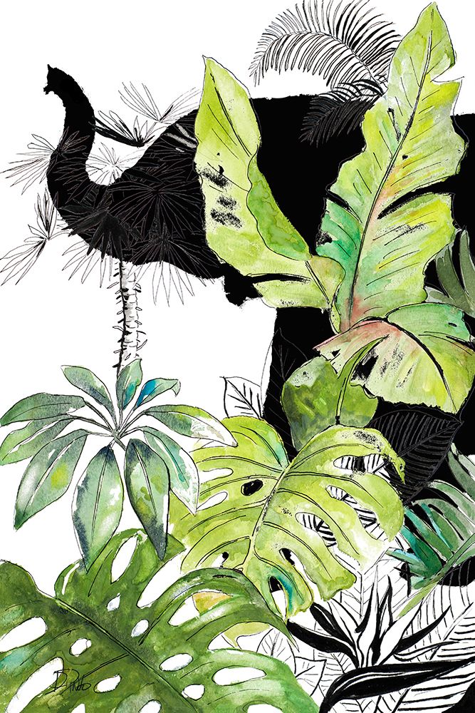 Elefante Negro I art print by Patricia Pinto for $57.95 CAD