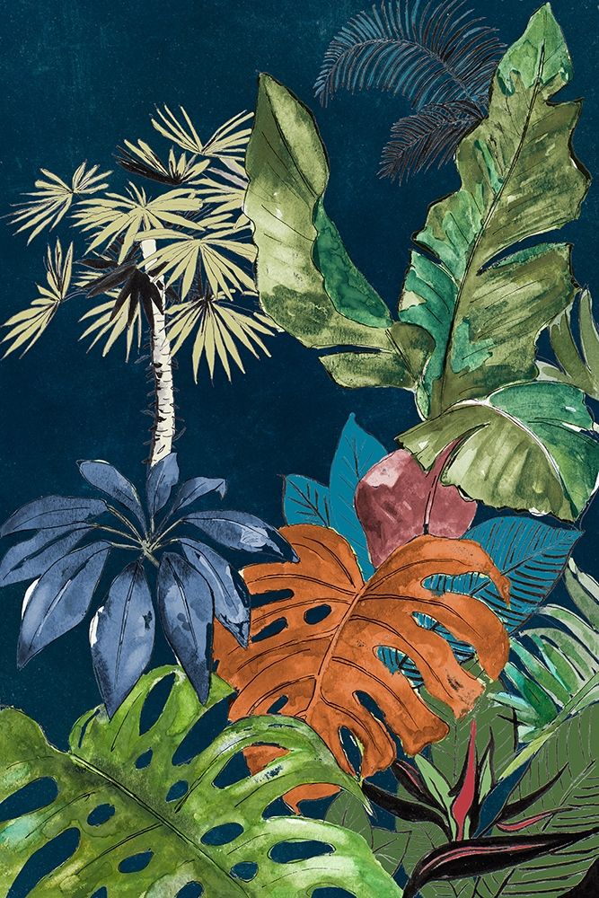 Navy Selva I art print by Patricia Pinto for $57.95 CAD