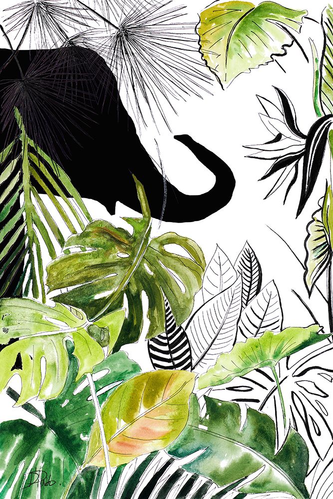Elefante Negro II art print by Patricia Pinto for $57.95 CAD