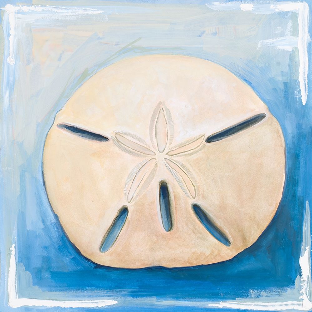 Sand Dollar on Blue art print by Diannart for $57.95 CAD