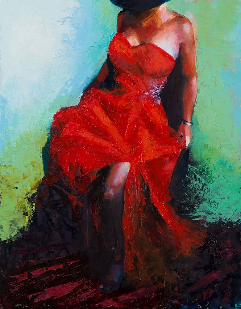 Lady in Red art print by Jenny Green for $57.95 CAD