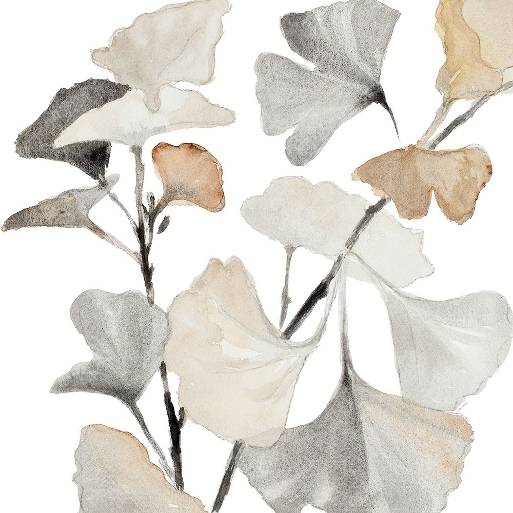 Neutral Ginko Stems I art print by Lanie Loreth for $57.95 CAD