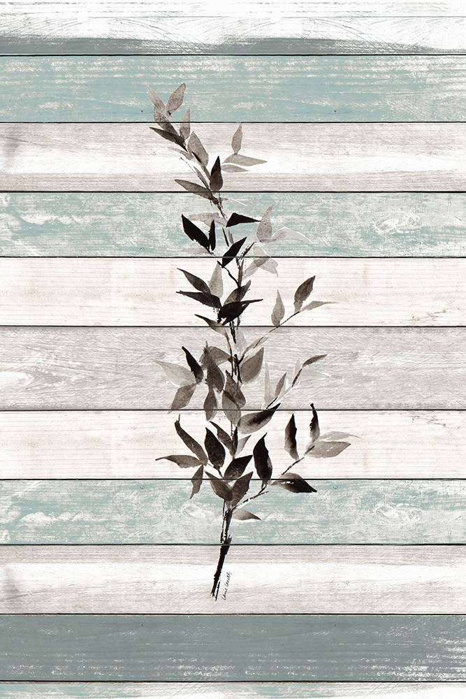 Tonal Leaves on Wood IV art print by Lanie Loreth for $57.95 CAD