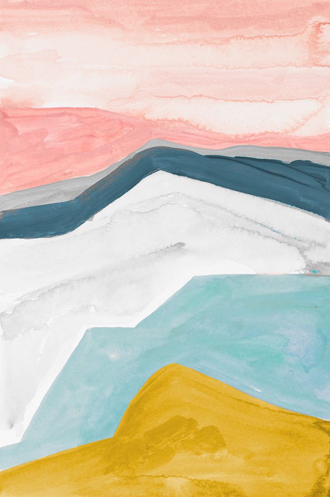 Geometric Mountains art print by B. Danelle for $57.95 CAD