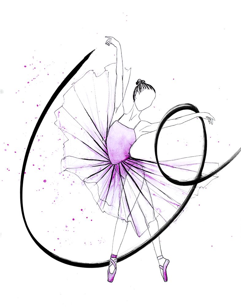 Dancing Ballerina I art print by SD Graphics Studio for $57.95 CAD