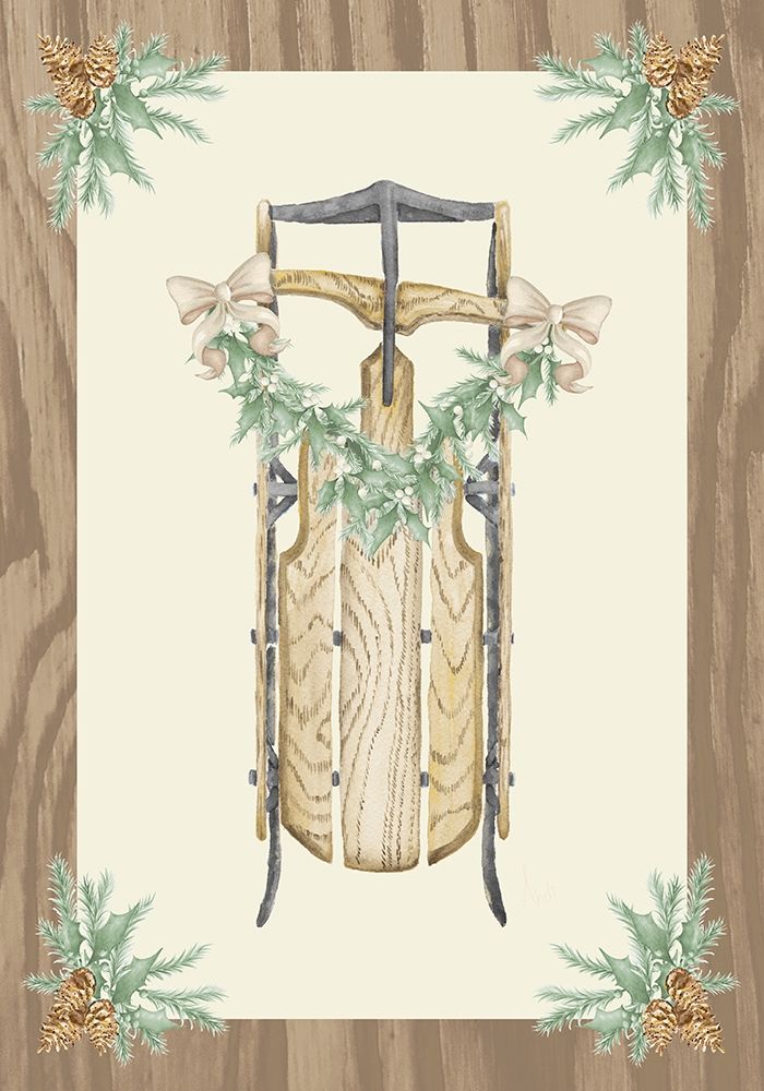 Hometown Christmas on Wood II art print by Andi Metz for $57.95 CAD