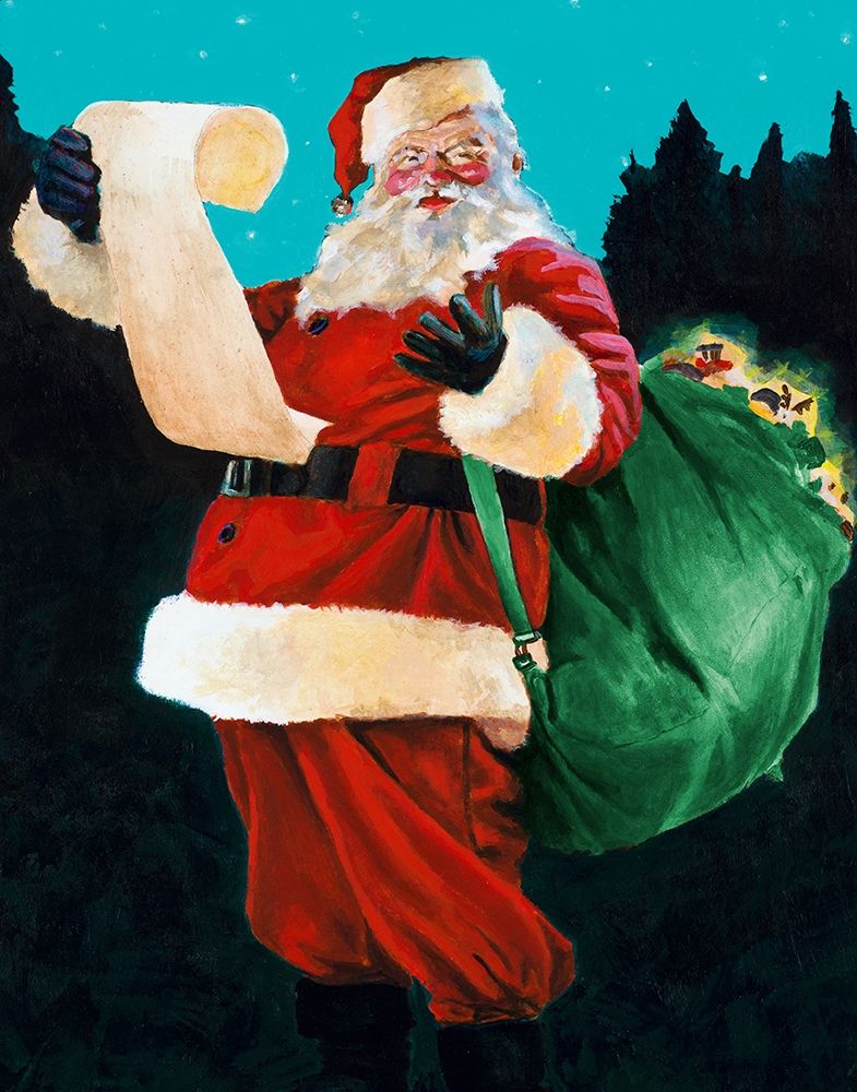 Jolly Old Saint Nick art print by Jenny Green for $57.95 CAD