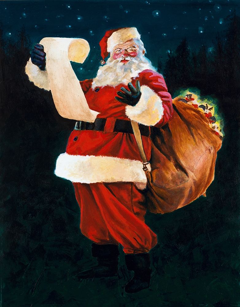 Jolly Old Saint Nick art print by Jenny Green for $57.95 CAD