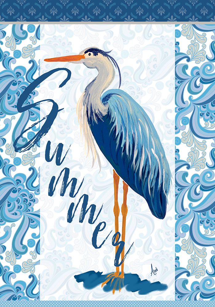 Summer Heron art print by Andi Metz for $57.95 CAD