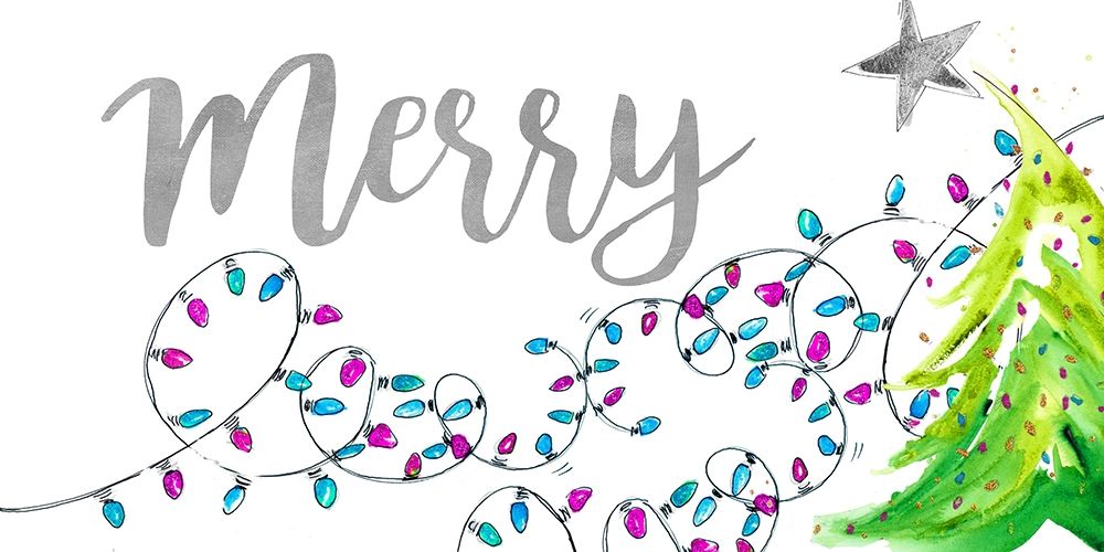 Merry with Lights art print by Patricia Pinto for $57.95 CAD