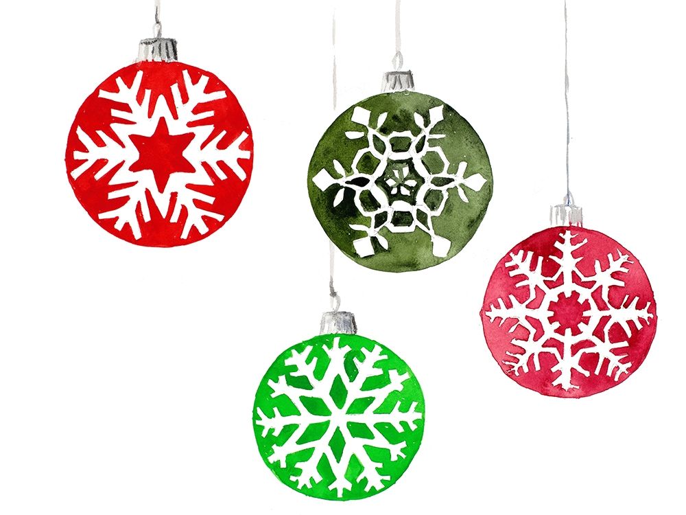 Christmas Ornaments art print by Lanie Loreth for $57.95 CAD