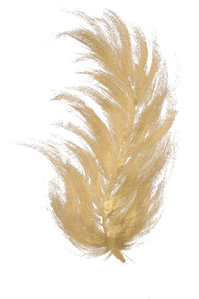 Gold Feather I art print by L. Hewitt for $57.95 CAD