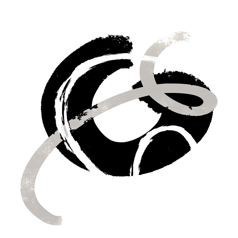 Scrolling Black And White Abstract  I art print by SD Graphics Studio for $57.95 CAD