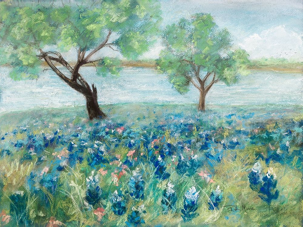 Green Fields I art print by Robin Maria for $57.95 CAD