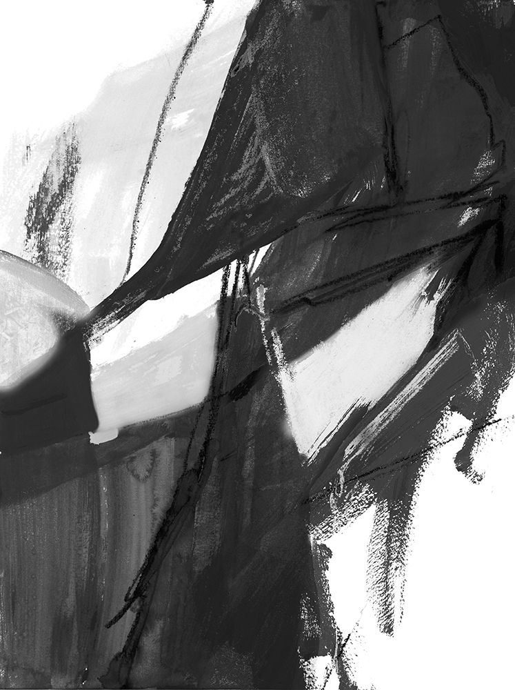Black and White Abstract I art print by Robin Maria for $57.95 CAD
