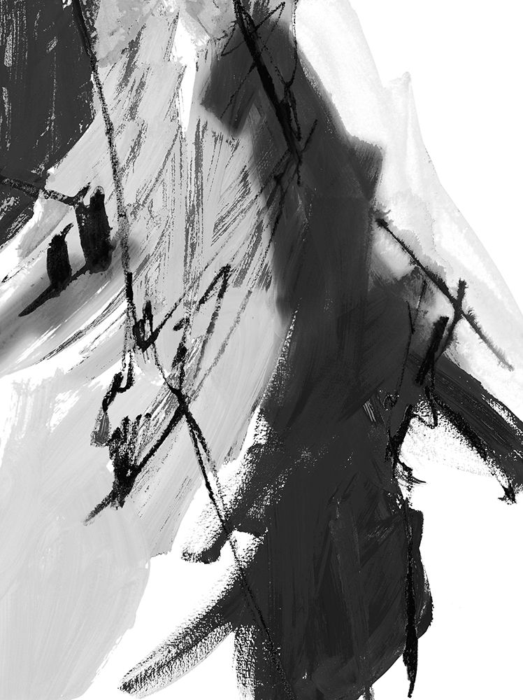 Black and White Abstract II art print by Robin Maria for $57.95 CAD