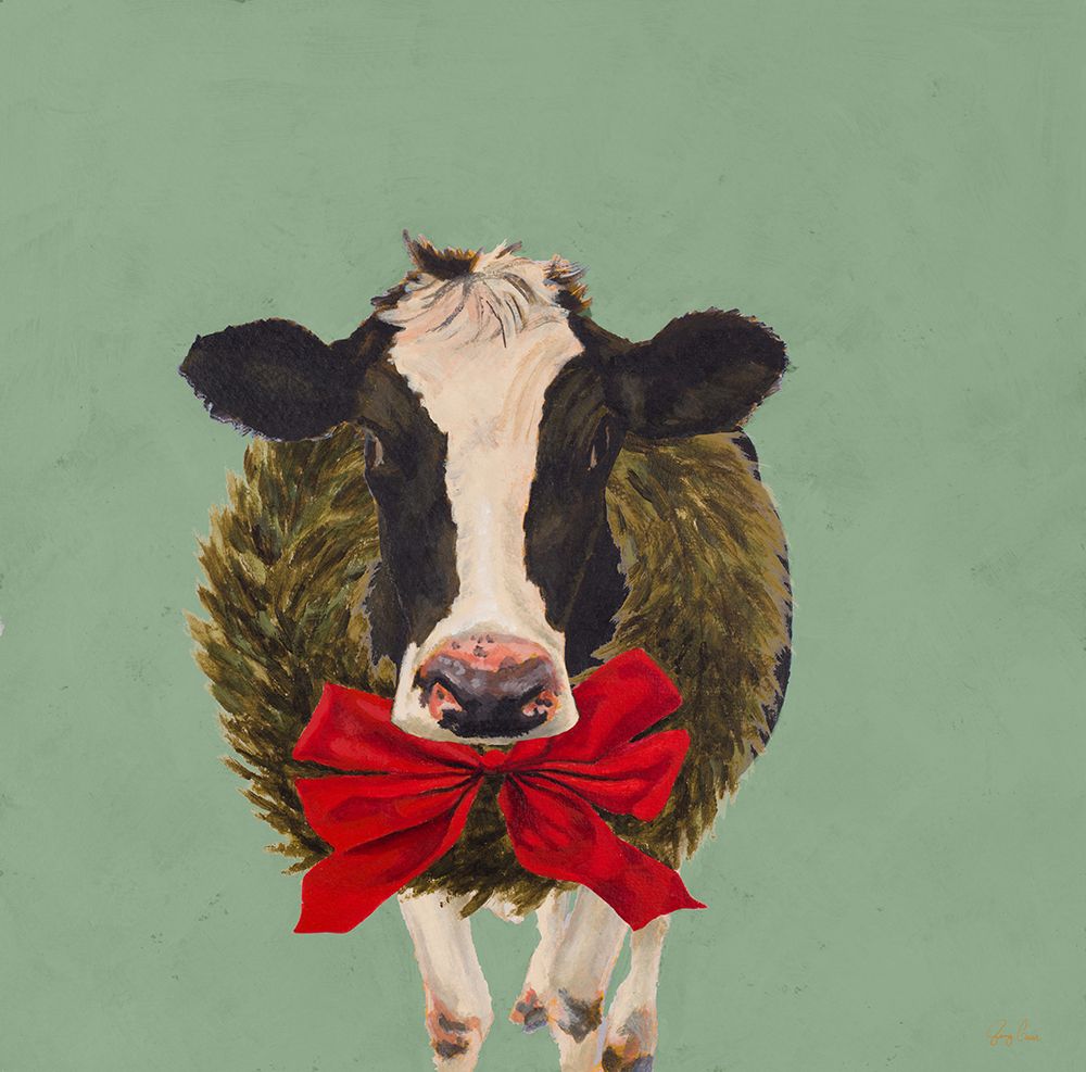 Merry Cow art print by Jenny Green for $57.95 CAD