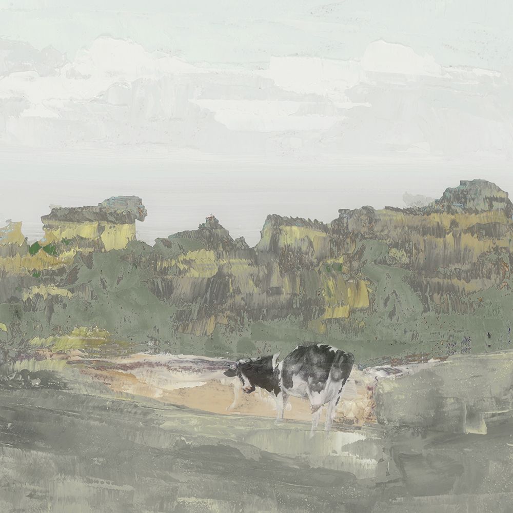 Posing Cows In Grove II art print by Jenny Green for $57.95 CAD