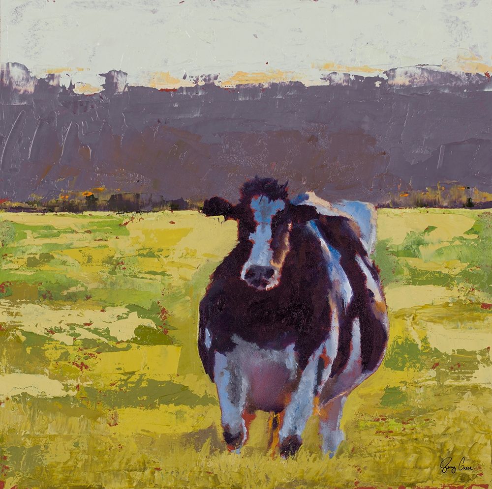 Fat Cow in the Field art print by Jenny Green for $57.95 CAD