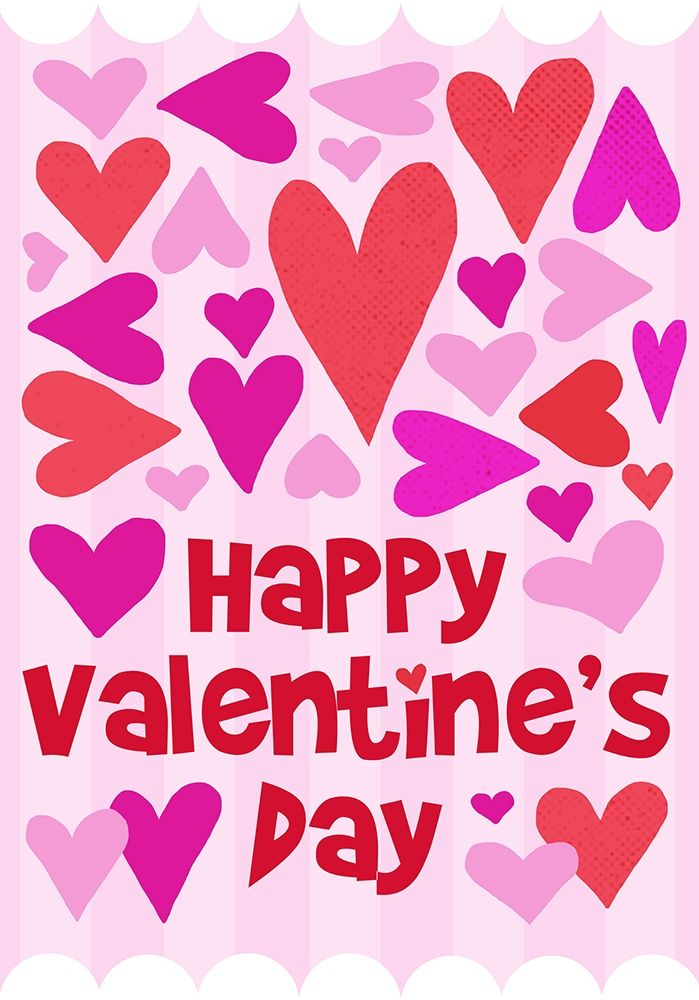 Happy Valentine with Hearts art print by Anna Quach for $57.95 CAD