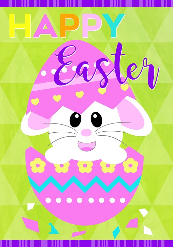 Happy Easter Bunny in Egg art print by Anna Quach for $57.95 CAD