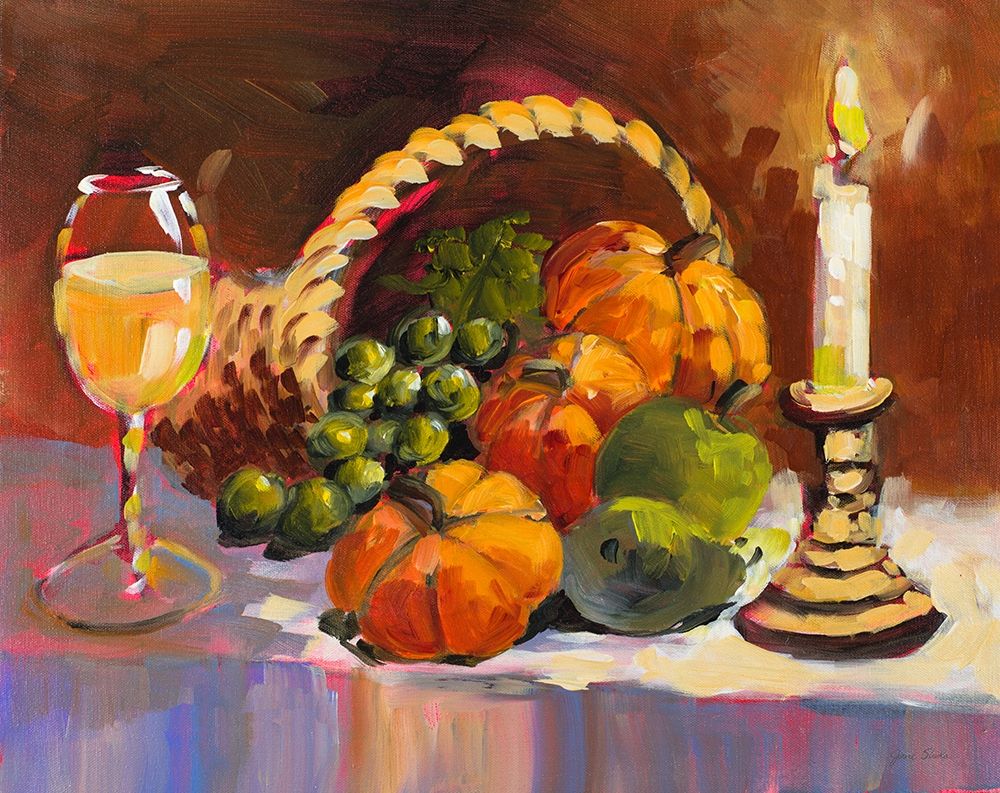 Candle Light Harvest I art print by Jane Slivka for $57.95 CAD