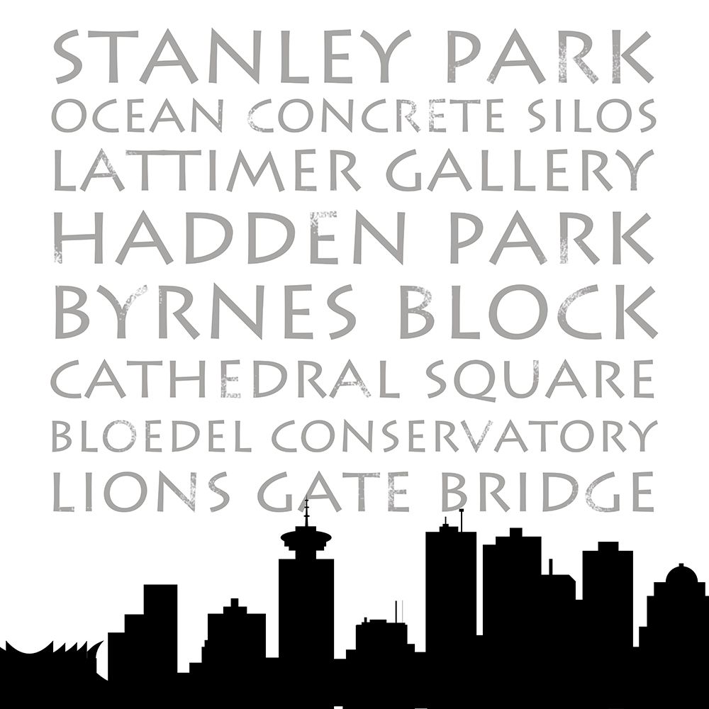 Vancouver Skyline Square art print by Anna Quach for $57.95 CAD