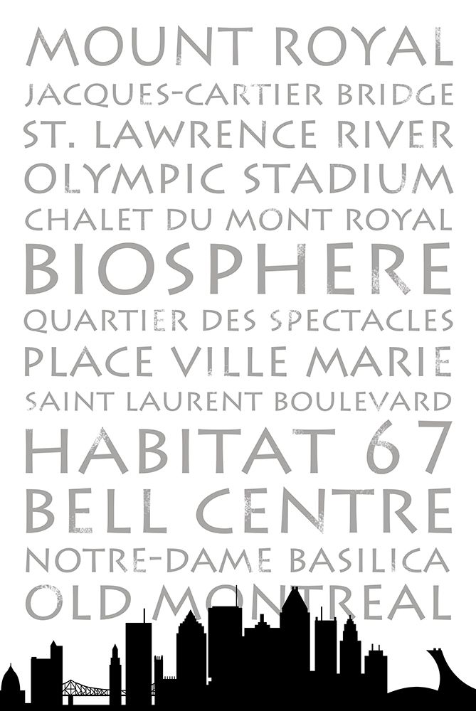 Montreal Skyline art print by Anna Quach for $57.95 CAD