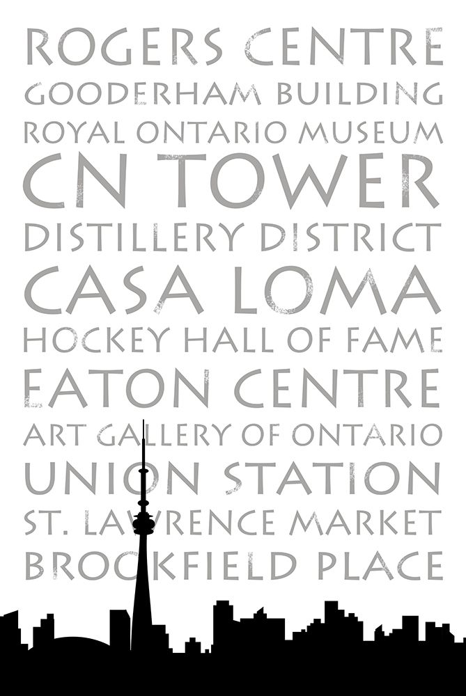 Toronto Skyline art print by Anna Quach for $57.95 CAD