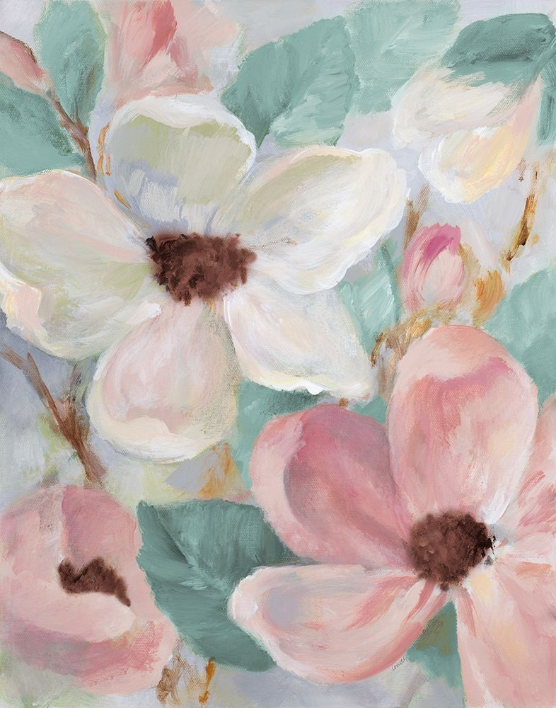 Silently Bloom Teal I art print by Lanie Loreth for $57.95 CAD